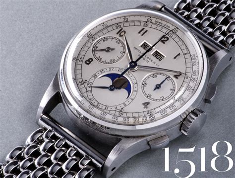 patek philippe 1518 in acciaio del 1943|patek philippe 1518 in steel.